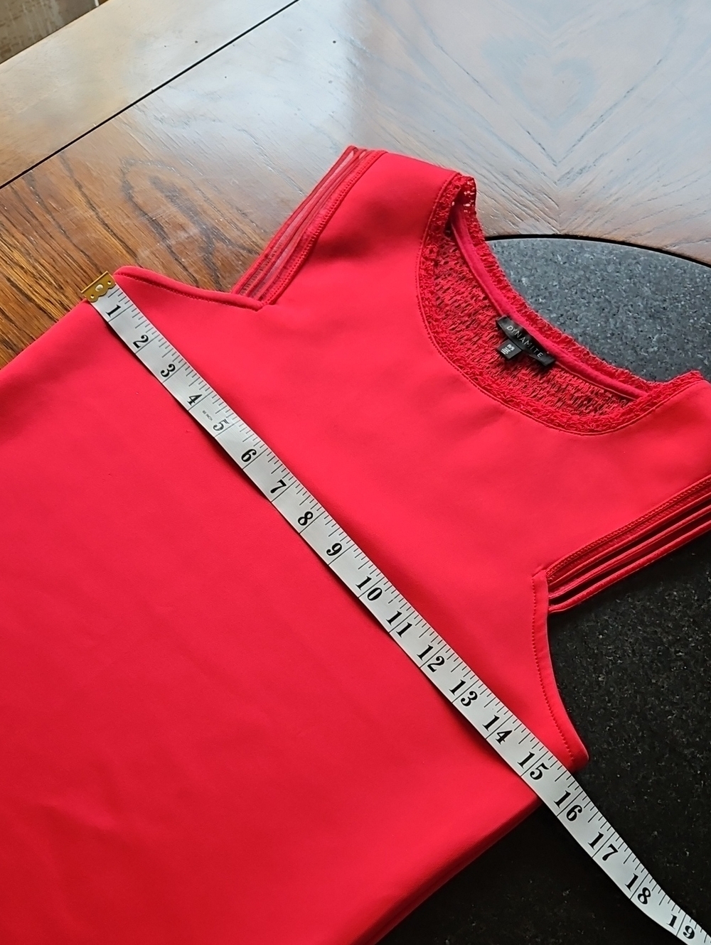 Dynamite Lace Racerback Tank Top S In Cherry Red - Picture 9 of 12